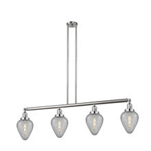 Innovations Lighting 214-SN-G165-LED - Geneseo - 4 Light - 52 inch - Brushed Satin Nickel - Stem Hung - Adjustable Island Light