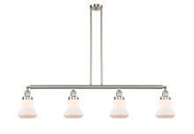 Innovations Lighting 214-SN-G191 - Bellmont - 4 Light - 51 inch - Brushed Satin Nickel - Stem Hung - Adjustable Island Light
