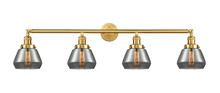 Innovations Lighting 215-SG-G173 - Fulton - 4 Light - 43 inch - Satin Gold - Adjustable Bath Vanity Light