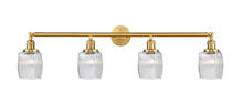 Innovations Lighting 215-SG-G302-LED - Colton - 4 Light - 42 inch - Satin Gold - Adjustable Bath Vanity Light
