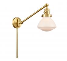 Innovations Lighting 237-SG-G321 - Olean - 1 Light - 9 inch - Satin Gold -Adjustable Swing Arm