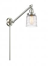 Innovations Lighting 237-SN-G513 - Bell - 1 Light - 8 inch - Brushed Satin Nickel -Adjustable Swing Arm