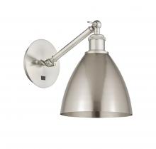 Innovations Lighting 317-1W-SN-MBD-75-SN - Bristol - 1 Light - 8 inch - Brushed Satin Nickel - Adjustable Sconce