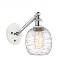 Innovations Lighting 317-1W-WPC-G1013 - Belfast - 1 Light - 6 inch - White Polished Chrome - Adjustable Sconce