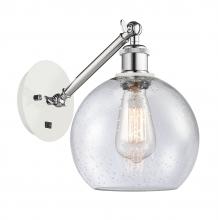 Innovations Lighting 317-1W-WPC-G124-8 - Athens - 1 Light - 8 inch - White Polished Chrome - Adjustable Sconce