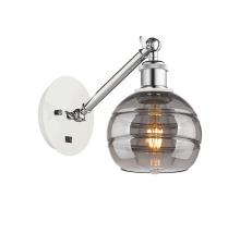 Innovations Lighting 317-1W-WPC-G556-6SM - Rochester - 1 Light - 6 inch - White Polished Chrome - Adjustable Sconce