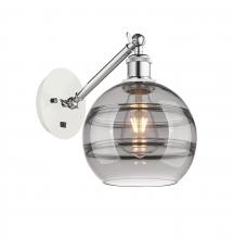 Innovations Lighting 317-1W-WPC-G556-8SM - Rochester - 1 Light - 8 inch - White Polished Chrome - Adjustable Sconce