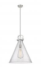 Innovations Lighting 410-1SL-SN-G411-18SDY - Newton Cone - 1 Light - 18 inch - Satin Nickel - Pendant