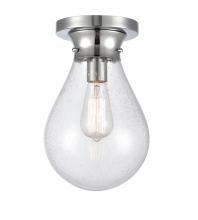 Innovations Lighting 414-1F-PC-G4144-8-LED - Genesis - 1 Light - 8 inch - Polished Chrome - Flush Mount