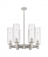Innovations Lighting 434-6CR-SN-G434-12SDY - Crown Point - 6 Light - 24 inch - Satin Nickel - Chandelier