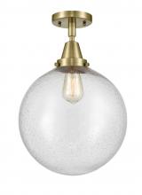 Innovations Lighting 447-1C-AB-G204-12 - Beacon - 1 Light - 12 inch - Antique Brass - Flush Mount