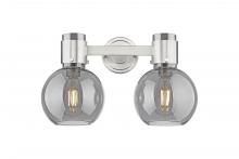 Innovations Lighting 464-2W-SN-G464B-7SM - Lawton Sphere - 2 Light - 17 inch - Brushed Satin Nickel - Bath Vanity Light