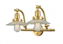 Innovations Lighting 515-2W-SG-G2-LED - Halophane - 2 Light - 18 inch - Satin Gold - Adjustable Bath Vanity Light