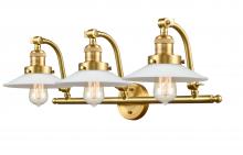 Innovations Lighting 515-3W-SG-G1 - Halophane - 3 Light - 28 inch - Satin Gold - Bath Vanity Light