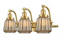 Innovations Lighting 515-3W-SG-G146-LED - Chatham - 3 Light - 28 inch - Satin Gold - Adjustable Bath Vanity Light