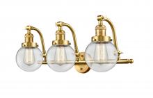 Innovations Lighting 515-3W-SG-G202-6 - Beacon - 3 Light - 26 inch - Satin Gold - Adjustable Bath Vanity Light