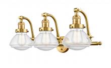 Innovations Lighting 515-3W-SG-G324-LED - Olean - 3 Light - 29 inch - Satin Gold - Adjustable Bath Vanity Light