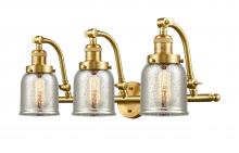 Innovations Lighting 515-3W-SG-G58-LED - Bell - 3 Light - 28 inch - Satin Gold - Adjustable Bath Vanity Light