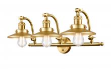 Innovations Lighting 515-3W-SG-M4-SG-LED - Railroad - 3 Light - 28 inch - Satin Gold - Adjustable Bath Vanity Light