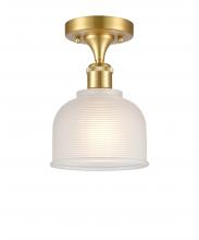 Innovations Lighting 516-1C-SG-G411-LED - Dayton - 1 Light - 6 inch - Satin Gold - Semi-Flush Mount