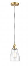 Innovations Lighting 516-1P-SG-G394-LED - Ellery - 1 Light - 5 inch - Satin Gold - Cord hung - Mini Pendant