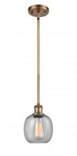 Innovations Lighting 516-1S-BB-G104-LED - Belfast - 1 Light - 6 inch - Brushed Brass - Mini Pendant