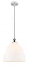 Innovations Lighting 516-1S-WPC-GBD-121-LED - Bristol - 1 Light - 12 inch - White Polished Chrome - Mini Pendant