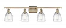 Innovations Lighting 516-4W-AB-G442-LED - Brookfield - 4 Light - 36 inch - Antique Brass - Bath Vanity Light
