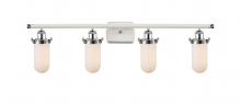 Innovations Lighting 516-4W-WPC-CE231-W-LED - Kingsbury - 4 Light - 34 inch - White Polished Chrome - Bath Vanity Light