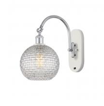 Innovations Lighting 518-1W-WPC-G122C-8CL - Athens - 1 Light - 8 inch - White Polished Chrome - Adjustable Swing Arm