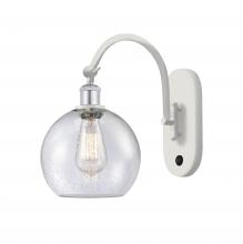 Innovations Lighting 518-1W-WPC-G124-8-LED - Athens - 1 Light - 8 inch - White Polished Chrome - Adjustable Swing Arm