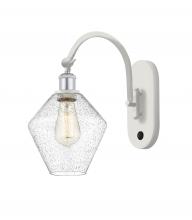 Innovations Lighting 518-1W-WPC-G654-8 - Cindyrella - 1 Light - 8 inch - White Polished Chrome - Adjustable Swing Arm
