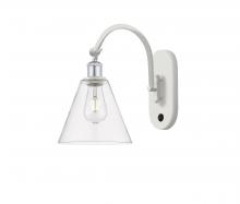 Innovations Lighting 518-1W-WPC-GBC-82-LED - Berkshire - 1 Light - 8 inch - White Polished Chrome - Adjustable Swing Arm