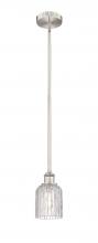 Innovations Lighting 616-1S-SN-G559-5CL - Bridal Veil - 1 Light - 5 inch - Brushed Satin Nickel - Cord hung - Mini Pendant