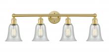 Innovations Lighting 616-4W-SG-G2812 - Hanover - 4 Light - 33 inch - Satin Gold - Bath Vanity Light
