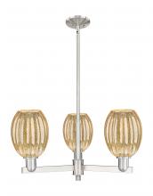 Innovations Lighting 716-3CR-SN-G459-6ME - Preston Bulb - 3 Light - 18 inch - Satin Nickel - Flush Mount