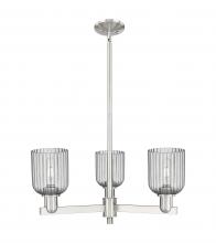 Innovations Lighting 716-3CR-SN-G559-5SM - Bridal Veil - 3 Light - 18 inch - Satin Nickel - Flush Mount