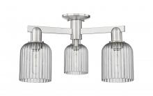 Innovations Lighting 716-3F-SN-G559-5SM - Bridal Veil - 3 Light - 6 inch - Brushed Satin Nickel - Semi-Flush Mount