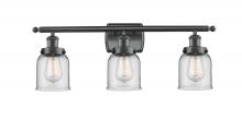 Innovations Lighting 916-3W-BK-G52-LED - Bell - 3 Light - 26 inch - Matte Black - Bath Vanity Light
