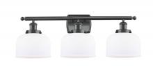 Innovations Lighting 916-3W-BK-G71-LED - Bell - 3 Light - 28 inch - Matte Black - Bath Vanity Light