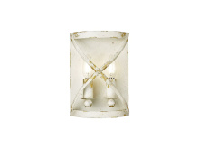 Golden 0890-WSC AI - Alcott 2 Light Wall Sconce in Antique Ivory with No Shade