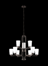 Generation-Seagull 3128909-710 - Franport Nine Light Chandelier
