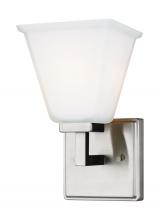 Generation-Seagull 4113701-962 - Ellis Harper classic 1-light indoor dimmable bath vanity wall sconce in brushed nickel silver finish