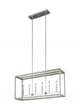 Generation-Seagull 6634506-872 - Moffet Street Six Light Island Pendant