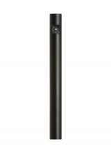 Generation-Seagull 8112-12 - Outdoor Posts traditional -light outdoor exterior aluminum post with photo cell in black finish