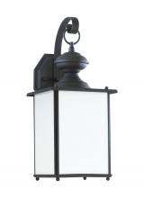 Generation-Seagull 84158DEN3-12 - Jamestowne transitional 1-light LED outdoor exterior Dark Sky compliant wall lantern sconce in black
