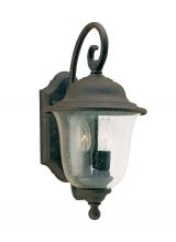 Generation-Seagull 8459-46 - Trafalgar traditional 2-light medium outdoor exterior wall lantern sconce in oxidized bronze finish
