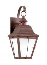 Generation-Seagull 8462D-44 - Chatham traditional 1-light medium outdoor exterior dark sky compliant wall lantern sconce in weathe