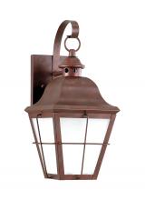 Generation-Seagull 8462DEN3-44 - Chatham traditional 1-light LED medium outdoor exterior dark sky compliant wall lantern sconce in we