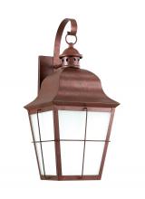 Generation-Seagull 8463DEN3-44 - Chatham traditional 1-light LED large outdoor exterior dark sky compliant wall lantern sconce in wea